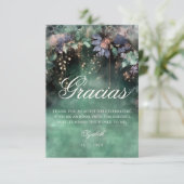 Carte De Remerciements Forêt Enchantée Périwinkle Woodland Quinceanera (Debout devant)