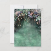 Carte De Remerciements Forêt Enchantée Périwinkle Woodland Quinceanera (Dos)