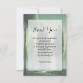 Carte De Remerciements Forêt mystérieuse (Devant)