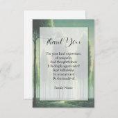 Carte De Remerciements Forêt mystérieuse (Devant / Derrière)