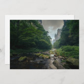Carte De Remerciements Forêt | Parc forestier national de Zhangjiajie (Devant / Derrière)