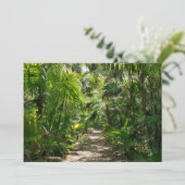 Carte De Remerciements Forêt | Tropical Rainforest Tulum Mexique (Debout devant)