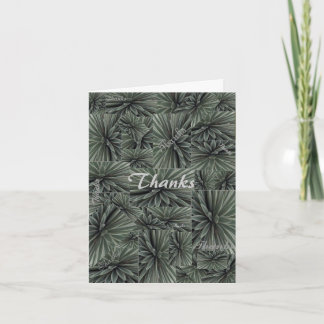 Carte de remerciements forêt tropicale merci beauc