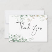 Carte De Remerciements Forêt tropicale tropicale moderne et raffinée (Devant)