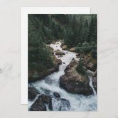 Carte De Remerciements Forêts | Canton des Grisons Graubunden (Devant / Derrière)