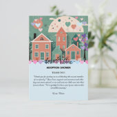 Carte De Remerciements Forever Accueil Pastel Coeurs Adoption Foster Douc (Debout devant)