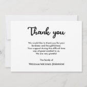 Carte De Remerciements Forever Golfing Custom Photo Funérailles commémora (Dos)