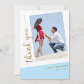 Carte De Remerciements Forever Grateful : Custom Beautity Photo Mariage (Devant)