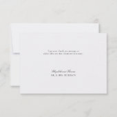 Carte De Remerciements Formal Modern Classic Elevated Gold Pearl Wedding (Dos)