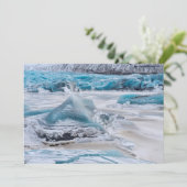 Carte De Remerciements Formations De Glace Sur Glacier (Debout devant)