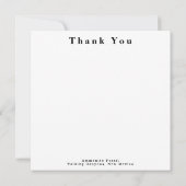 Carte De Remerciements Fossile ammonite (Dos)