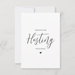 Carte de remerciements fournisseur mariage - Lieu