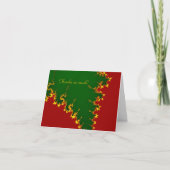 Carte de remerciements fractale de Noël (Devant)