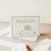 Carte de Remerciements Fraîchement Sortie du March