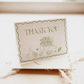 Carte de Remerciements Fraîchement Sortie du March