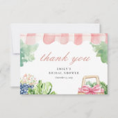 Carte De Remerciements Frais sur le marché Cadeaux de mariage (Devant)