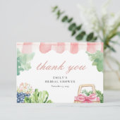 Carte De Remerciements Frais sur le marché Cadeaux de mariage (Debout devant)