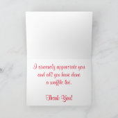 carte de remerciements "fraise gaufre" (Intérieur)