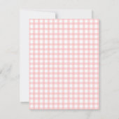Carte De Remerciements Fraise rose Berry Plaid Anniversaire (Dos)