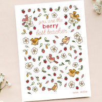 Fraises mignonnes et oiseaux Appréciation de l'ens