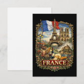 Carte De Remerciements France (Devant / Derrière)