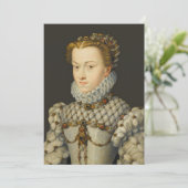 Carte De Remerciements Francois Clouet - Elisabeth d'Autriche (Debout devant)