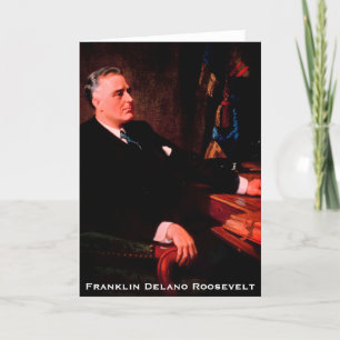 Carte De Remerciements Franklin D. Roosevelt, Président de la Dépression