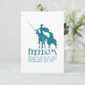 Carte De Remerciements Freedom, Sancho (Debout devant)