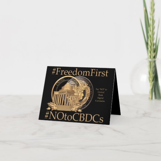 Carte De Remerciements #FreedomFirst : Portefeuille de la liberté - Embra (Devant)