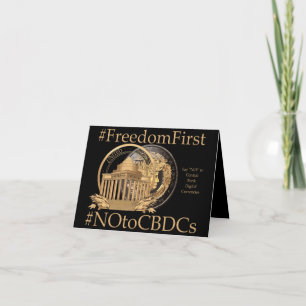 Carte De Remerciements #FreedomFirst : Portefeuille de la liberté - Embra