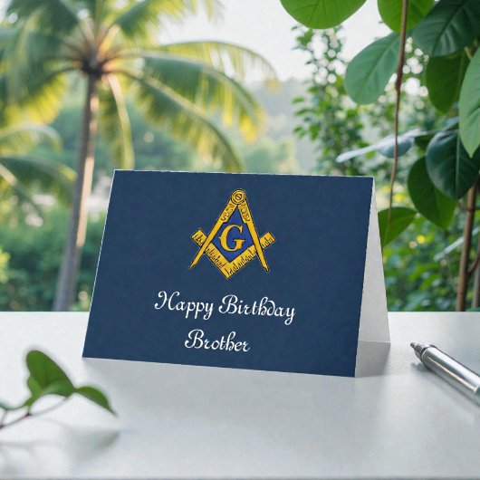 Carte De Remerciements Freemason Mason Freemason