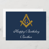 Carte De Remerciements Freemason Mason Freemason (Devant / Derrière)