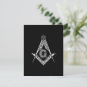 Carte De Remerciements Freemason (Noir) (Debout devant)