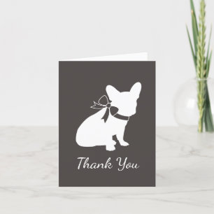 Carte De Remerciements French Bulldog Theme Party - Baby shower neutre
