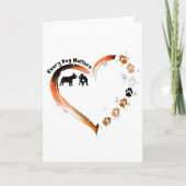 Carte De Remerciements Frenchie Every Dog Matters Golden Heart Pet pour a (Devant)