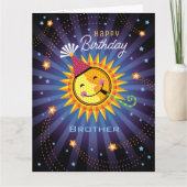 Carte De Remerciements Frère Celestial soleil Joyeux anniversaire (Devant)