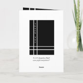 Carte De Remerciements FRÈRE - Remerciements du témoin de mariage (Dos)