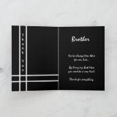 Carte De Remerciements FRÈRE - Remerciements du témoin de mariage (Intérieur)