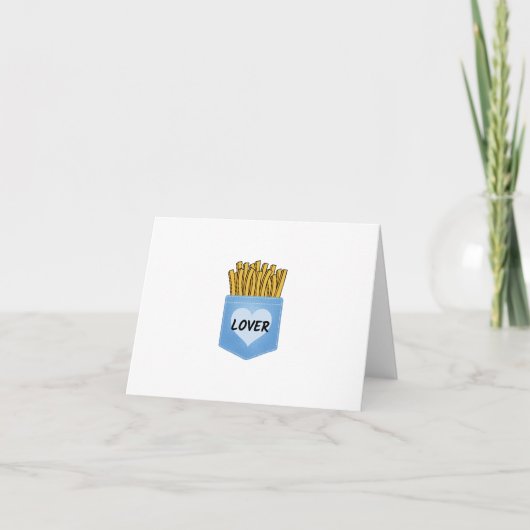 Carte De Remerciements frites en poche (Devant)