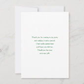 Carte De Remerciements Frog with Green Hat and Shamrock Cute (Dos)