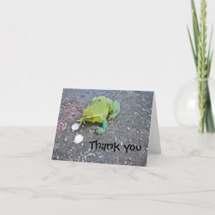 Carte De Remerciements Froggie thank you note