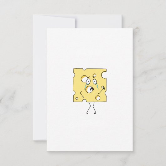 Carte De Remerciements Fromage Gouda, thème fromage (Devant)