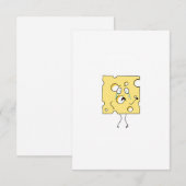 Carte De Remerciements Fromage Gouda, thème fromage (Devant / Derrière)