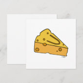 Carte De Remerciements Fromage Mignon à Croquer (Devant / Derrière)