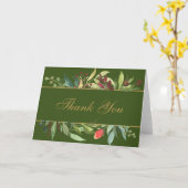 Carte de remerciements frontalier floral (Fleur jaune)