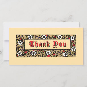 Carte De Remerciements Fruit de fraise Folial