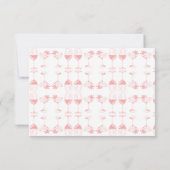 Carte De Remerciements Fruits de raisin Plante Champagne Retro (Dos)