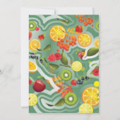 Carte De Remerciements Fruits mixtes 7 (Dos)