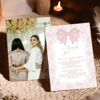 Fuchsia de Photo Chinoiserie Florale Baby Shower d