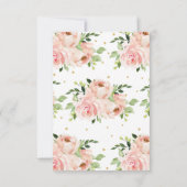 Carte De Remerciements Fuchsia Fleurs Bébé Fille Shower Mariage Mariage (Dos)